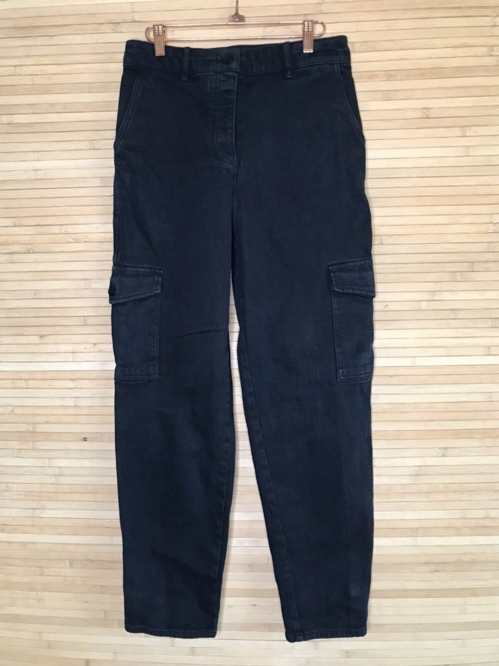 Wilfred Free Modern Cargo Utility Pant Women's sz 6 Black 30" Inseam High Rise